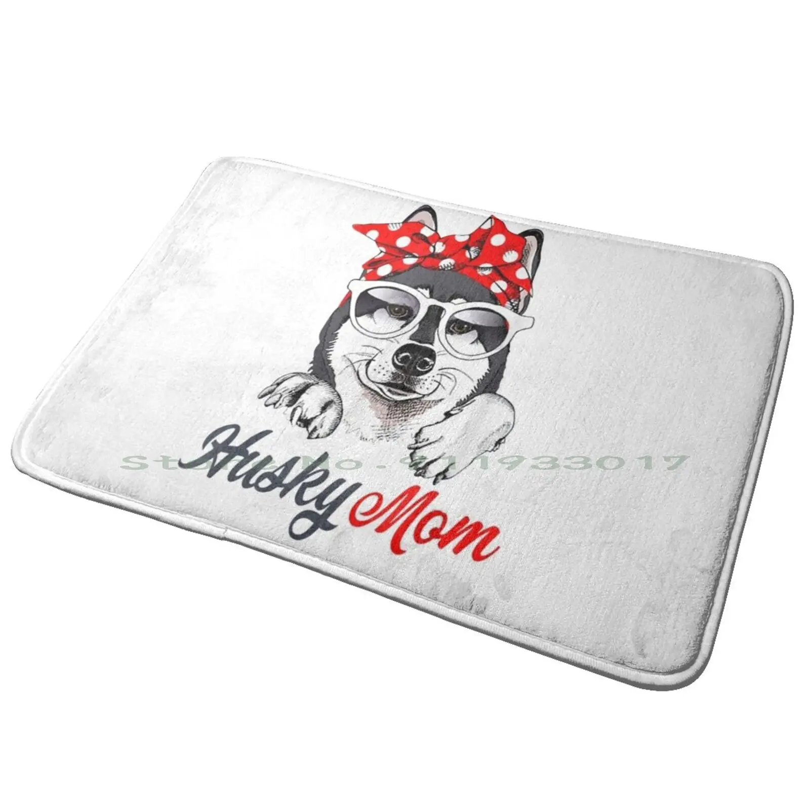 Коврик для входной двери с изображением собаки хаски влюбленных подарок на день