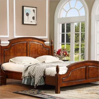 american wood bed 2 people european classical american country style furniture double bed 1 8 m p10292
