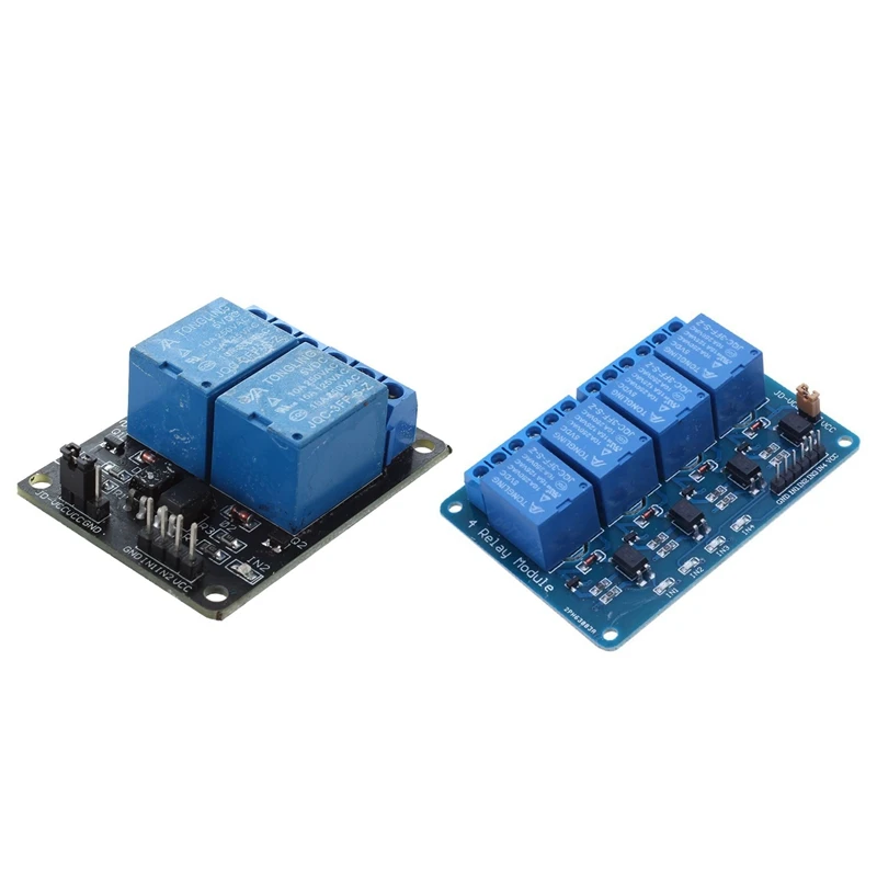 2 шт. 5 в релейная плата модульный оптрон светодиодный для Arduino PiC ARM AVR 4 канала и