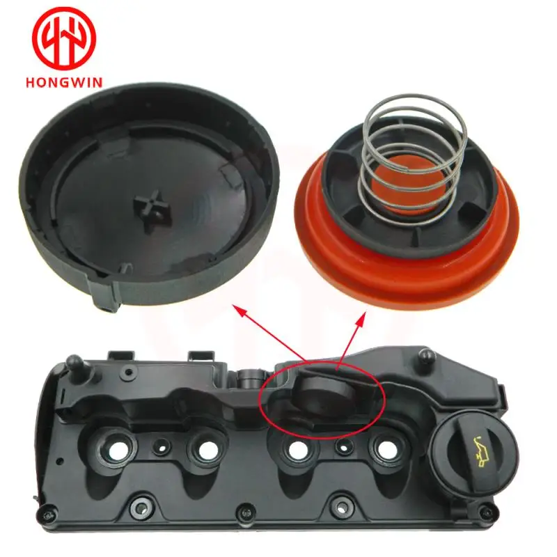 

Для VAG 1.6TDI, 2.0TDI, 3.0TDI VW Audi A4 A6 Q5 03L 103469 03Л 103469 Крышка клапана R PCV с мембраной