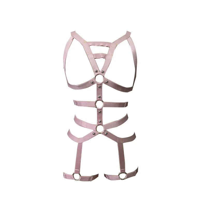 

Gothic line bundles pink underwear chest straps body parts sexy convetriot punk style can be dispatched to clothing