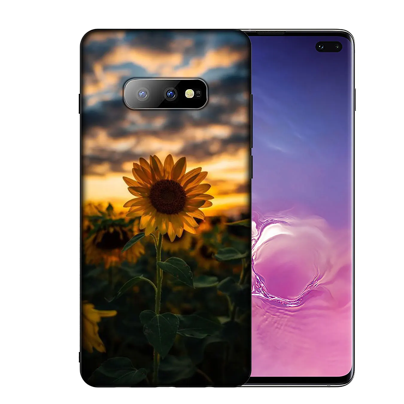 Мягкий силиконовый чехол IYICAO из ТПУ с желтым цветком подсолнухом для Samsung Galaxy S20