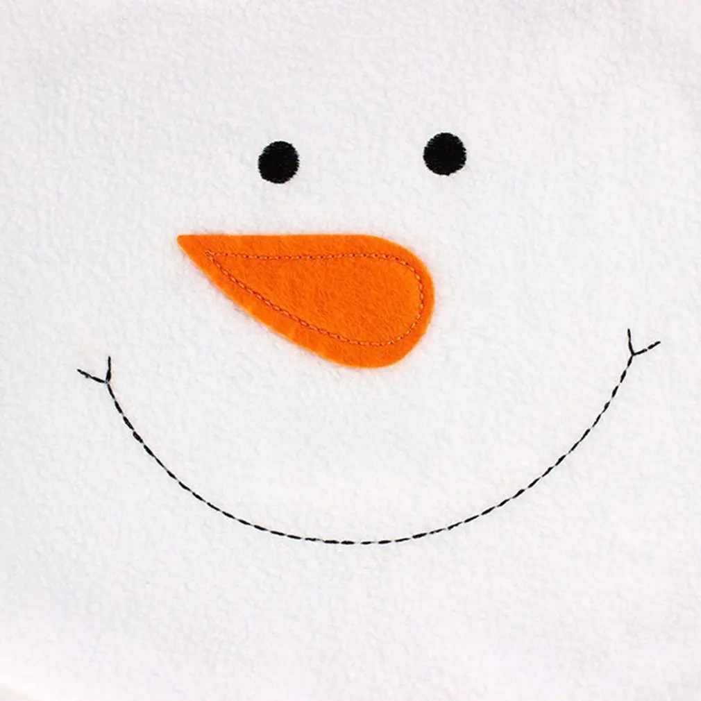 

Christmas Decoration Creative Christmas Snowman Toilet Cover Soft Flannel Toilet Lid Decorative Cover