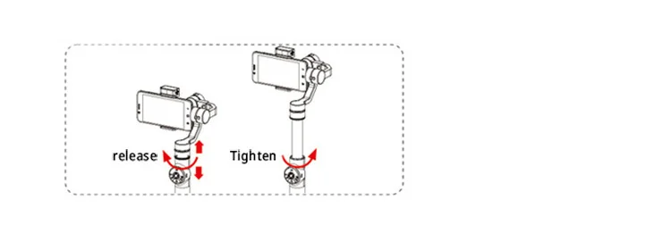 AFI V5 3-осевой ручной шарнирный стабилизатор для камеры Gopro смартфон для iPhone Xs Max Xr X, 8 Plus, 8, 7, 6 samsung S9 S8 Gopro экшн Камера