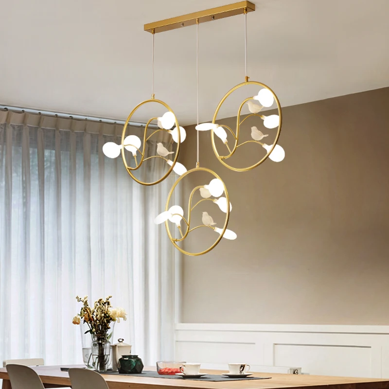 Сеточная красная светодиодная люстра в Северном европейском стиле для ресторана