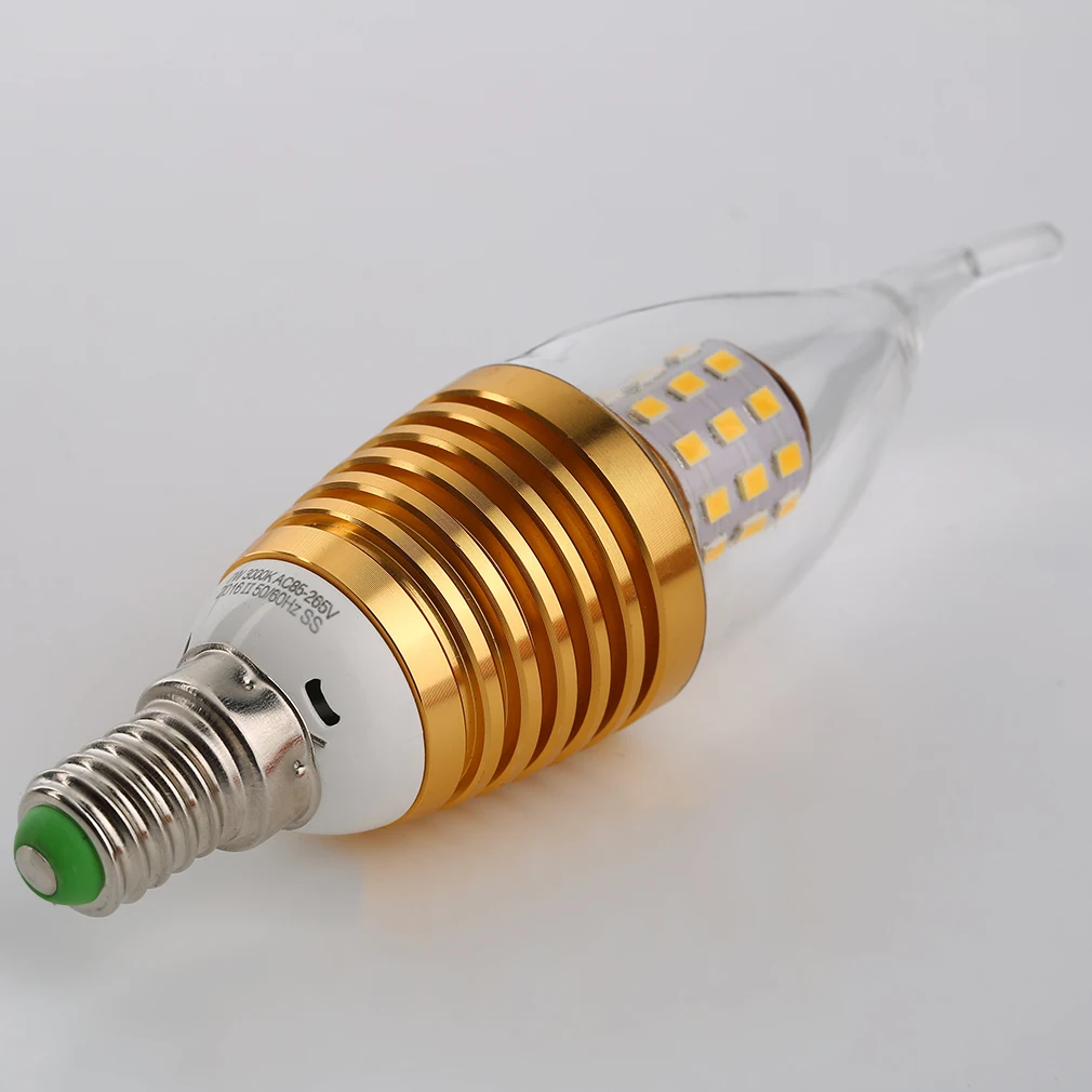 

Новая светодиодсветодиодный лампа E14 с хвостовым цоколем, холодный теплый белый и золотой свет