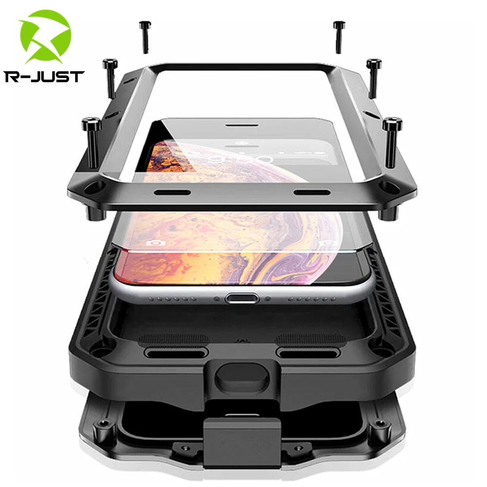 Сверхмощная защита Doom armor металлический алюминиевый чехол для телефона iPhone 12 13 mini