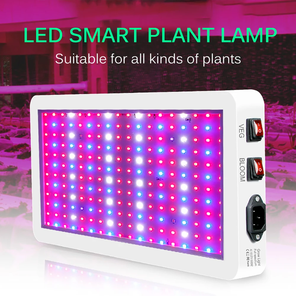 

LED Grow Light Panel Hydroponic Full Spectrum Indoor Veg Flower Plant IR Waterproof Phytolamp For Indoor Plant Environmental