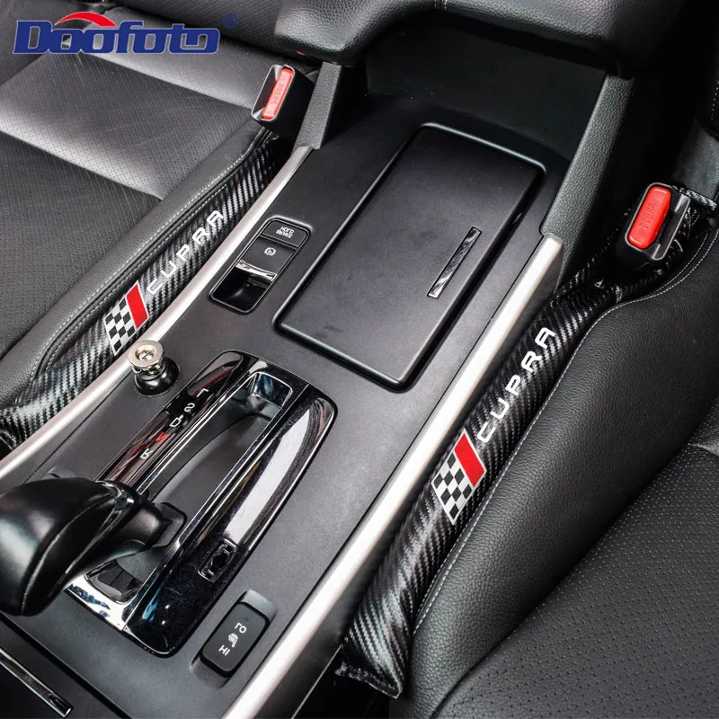 Doofoto 1x Автомобильная Лента уплотнителя для сиденья Cupra Leon Ibiza Подушка Ateca Altea герметичная полоса автомобильные аксессуары с логотипом Стайлинг