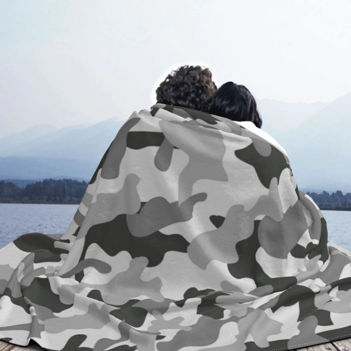 Камуфляжное военное серое камуфляжное одеяло Фланелевое весенне-осеннее мягкое