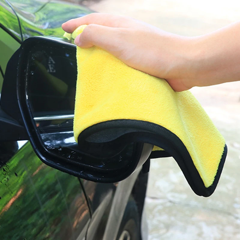 

Super Absorbent Soft Microfiber Towel Car Detailing Cleaning Coral Velvet Cloth Thick Absorbent Absorbent Towel Without Lint