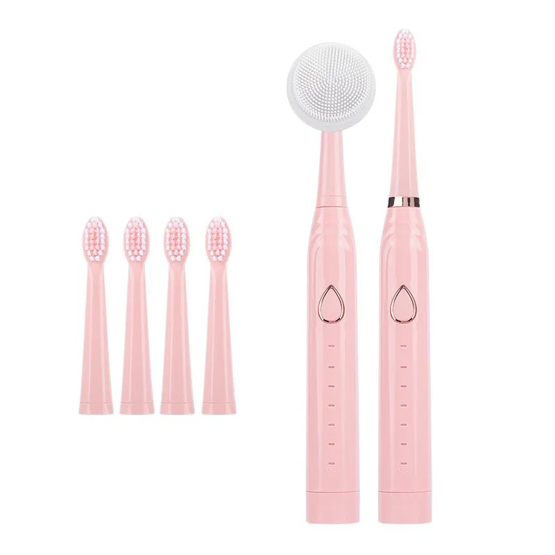

New Electric Toothbrush Sonic Vibration 6 Files Adult Household Soft Fur USB Charging Children Electric Smart Toothbrush