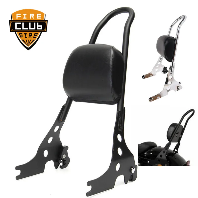 Съемный чемодан для мотоцикла сиденье пассажирского сиденья черная подушка Harley