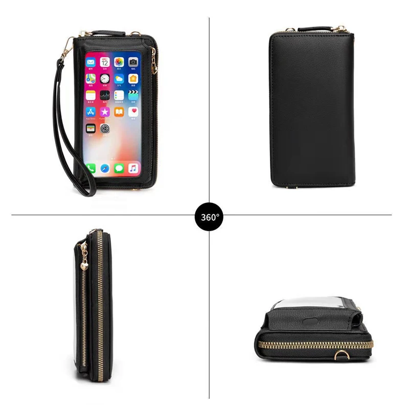 Женский кошелек для мобильного телефона с несколькими карманами Сумочка на