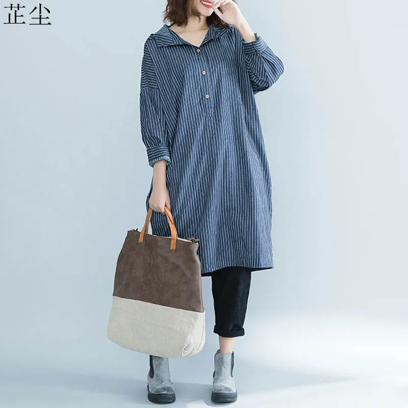 2019 осеннее новое платье рубашка с капюшоном и длинным рукавом Женская винтажная