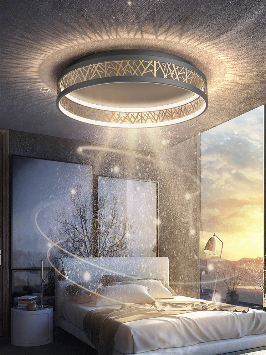 

Modern Hollow Luxury Ceiling Lamps Nordic Bedroom Living Room Study Lighting Restaurant Balcony Art Deco Ceiling Lights Fixture