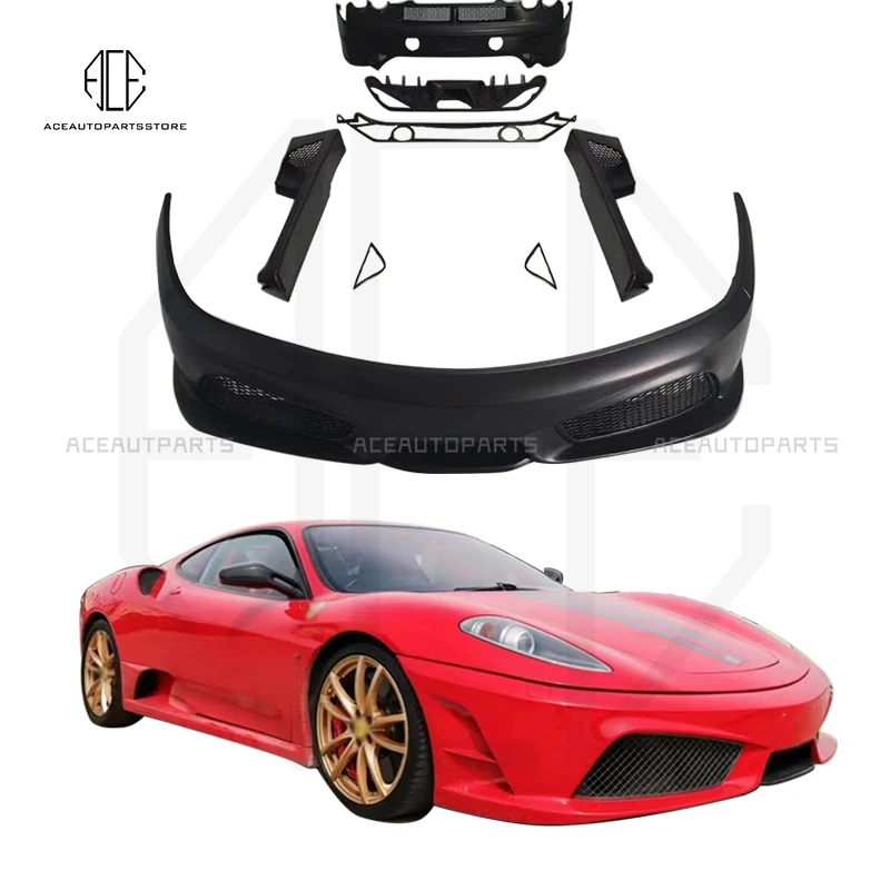 

Carbon Fiber FRP Front Rear Bumper Lip Splitter Diffuser Side Skirts Fits For Ferrari F430 Car Body Kit