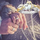 Модная обувь; Уникальный дизайн сова кольца карат аметистом в форме сердца True LoveСвадебные украшения подарки обручальные кольца вечерние Diy Декор обручальное кольцо