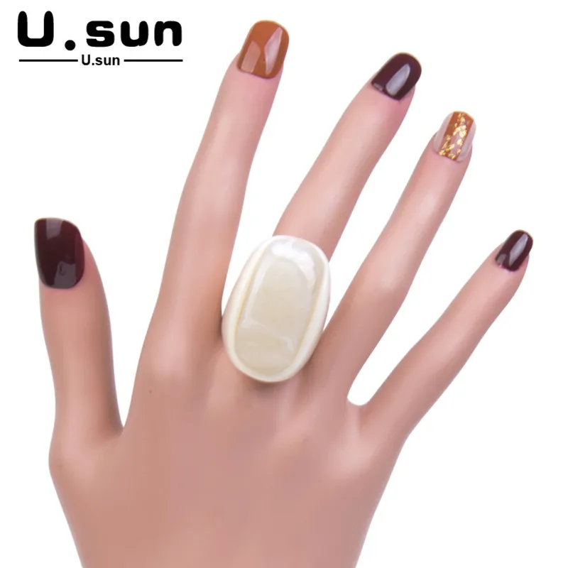 U. sun Красивые свадебные/обручальные кольца для женщин ювелирные изделия Большой