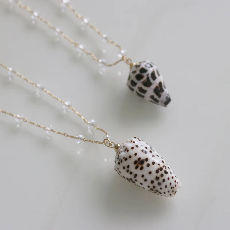 

Free Shipping(1pcs/lot)Custom Handmade"I love Spot-3" Natural Seashell Necklace Beach Wedding Holidays Jewelry