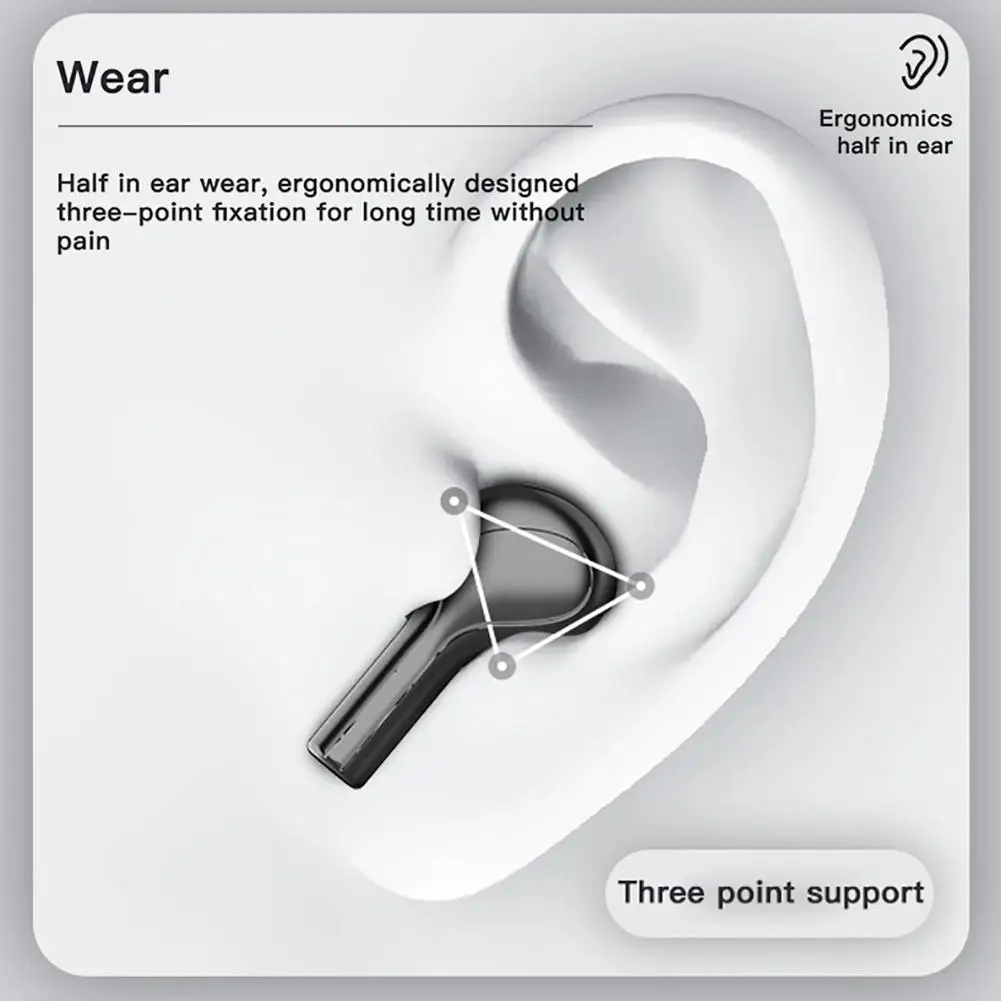 

Tws Wireless Earbuds Bluetooth 5.0 Earphone In-Ear Deep Bass 3D Stereo Earbuds Built-in Mic For Sports With 2000mAh Charging Bin