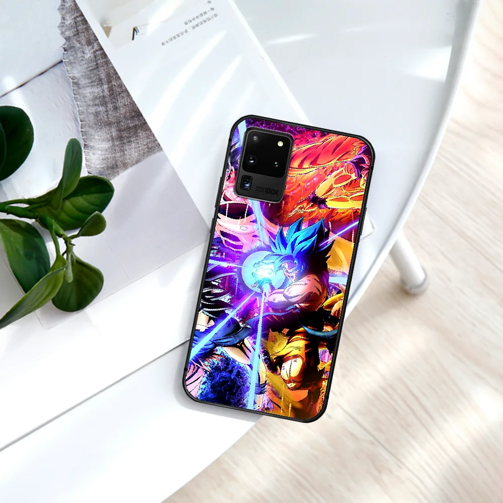 

Dragons Anime Balls Goku Cartoon Phone Case For Samsung Galaxy Note S 8 9 10 20 Plus E Lite Uitra black Bumper Soft Shell