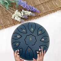 6 inch mini drum 11 tone steel tongue drum tune c percussion hand pan drum with padded drum bag musical instruments gift