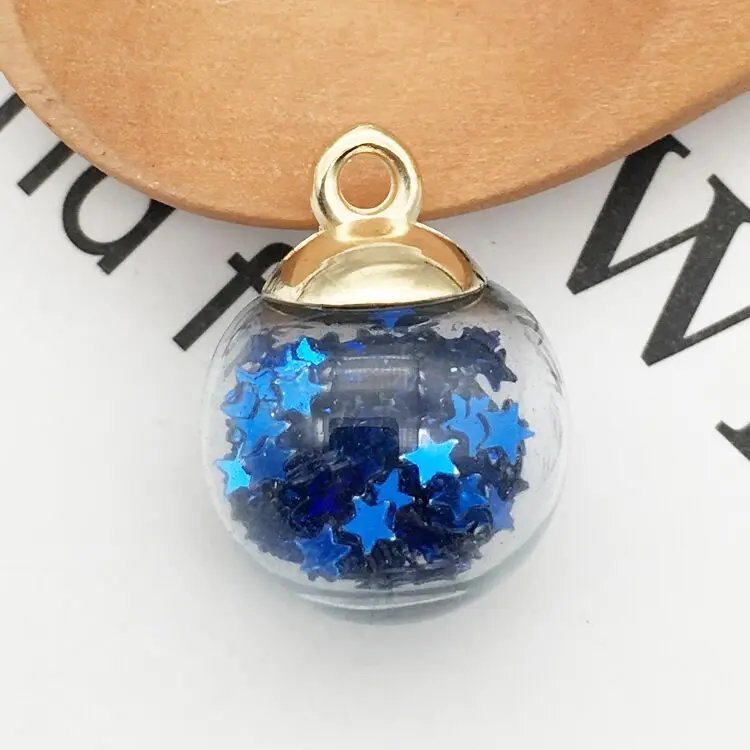 20 шт стеклянные Пузырьковые Стразы Подвески в виде звезд кружевные украшения на