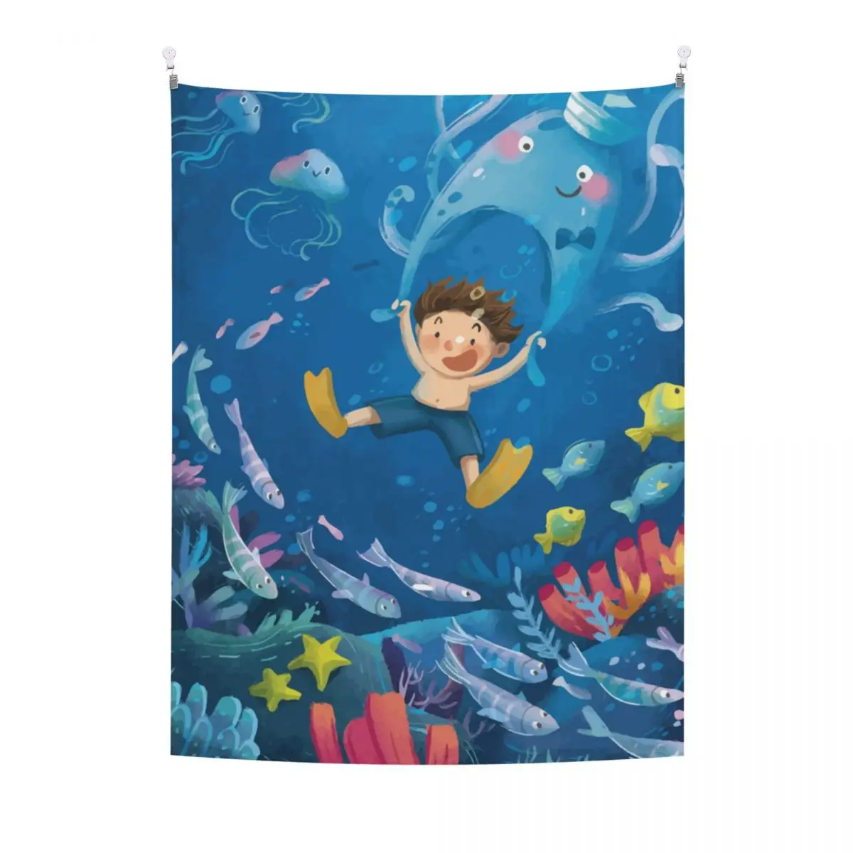 

Sea Tapestries Tapestry Large on the Wall Living Room 3d Hanging Decor Meditation Aesthetic For Anime Deco Baphomet Buddha Boho