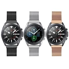 Ремешок металлический для Samsung Galaxy Watch 3 Band 41 мм 45 мм, сетчатый Браслет для Active 2 40 мм 44 ммGalaxy Watch 46 мм, 20 мм 22 мм