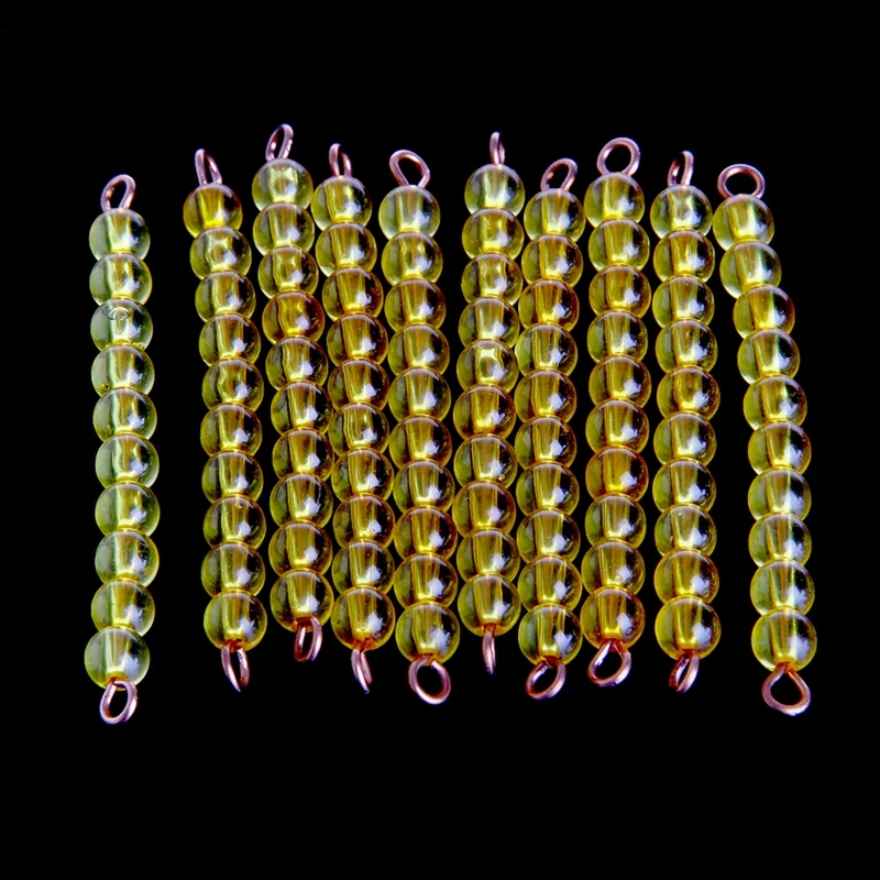 

Montessori Math Materials Introduction to Decimal Symbols with Trays for Kids Q6PD