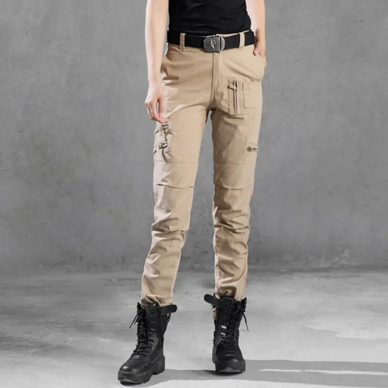 

New Women 101 Cargo Pants Military Clothing Tactical Pants Multi-Pocket Cotton Trousers