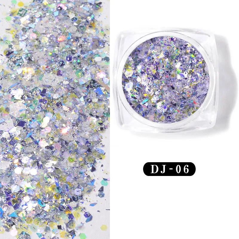 12-цветная блестящая луковая пудра ультратонкие Блестки для ногтей LDO99 | Красота и