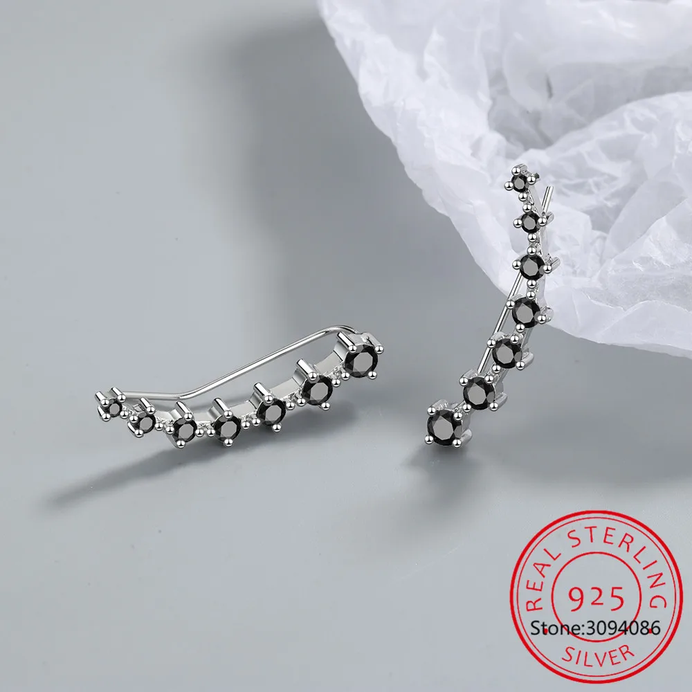 Женские серьги-Клипсы из серебра 925 пробы с фианитом | Украшения и аксессуары