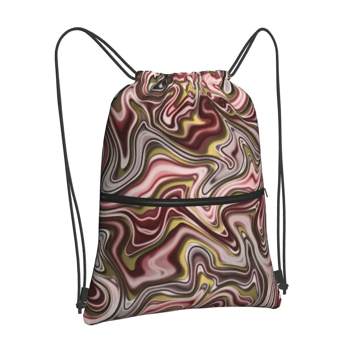 

Hip art new men and women drawstring backpack men and women floral backpack printing travel fitness shopping bag