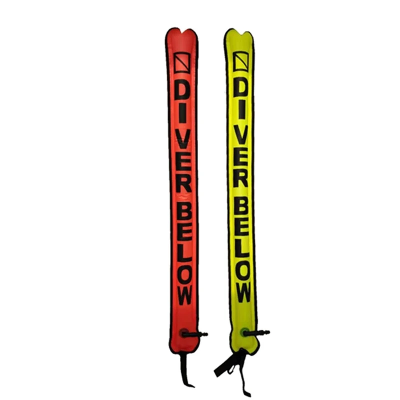 

Diving 210D Nylon Sealed Surface Marker Blowing Buoy Finger Spool Dive Reel N0HA