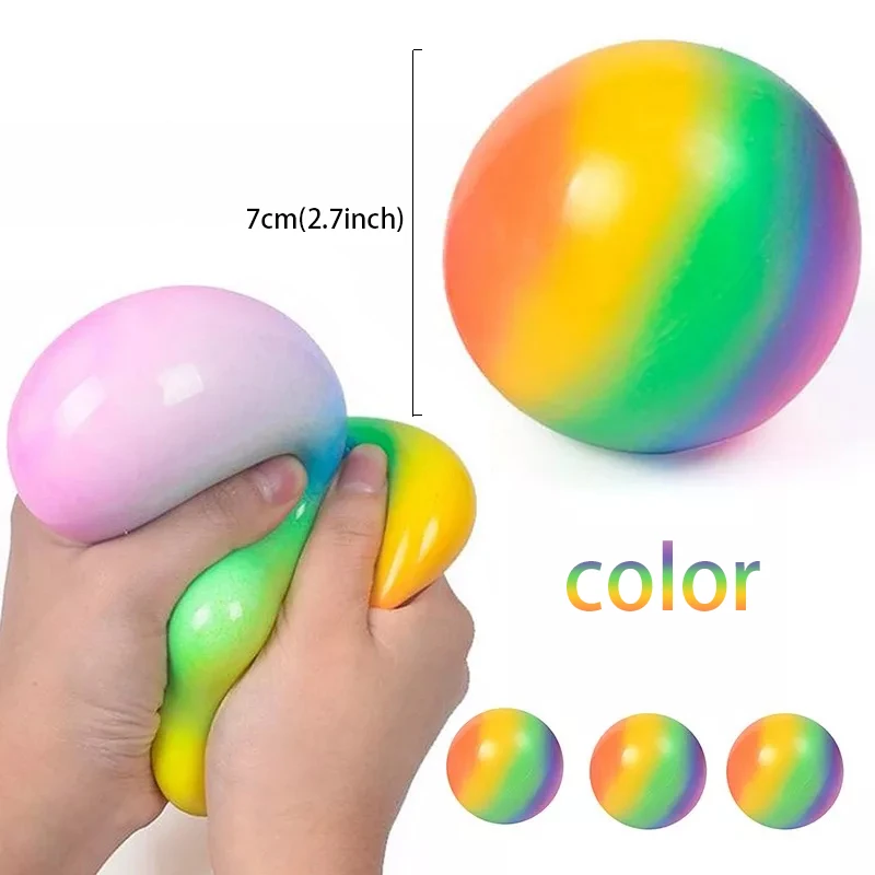 

Colorful needoh Ball Press Decompression Toy Relieve Stress Balls Hand Squeeze Fidget Toy For Kids Adult Antistress toys
