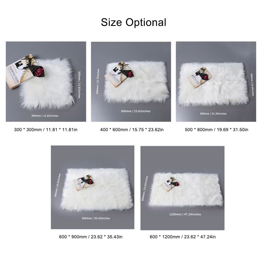 Длинный плюшевый Ультра мягкий пушистый ковер прямоугольный шерстяной коврик из