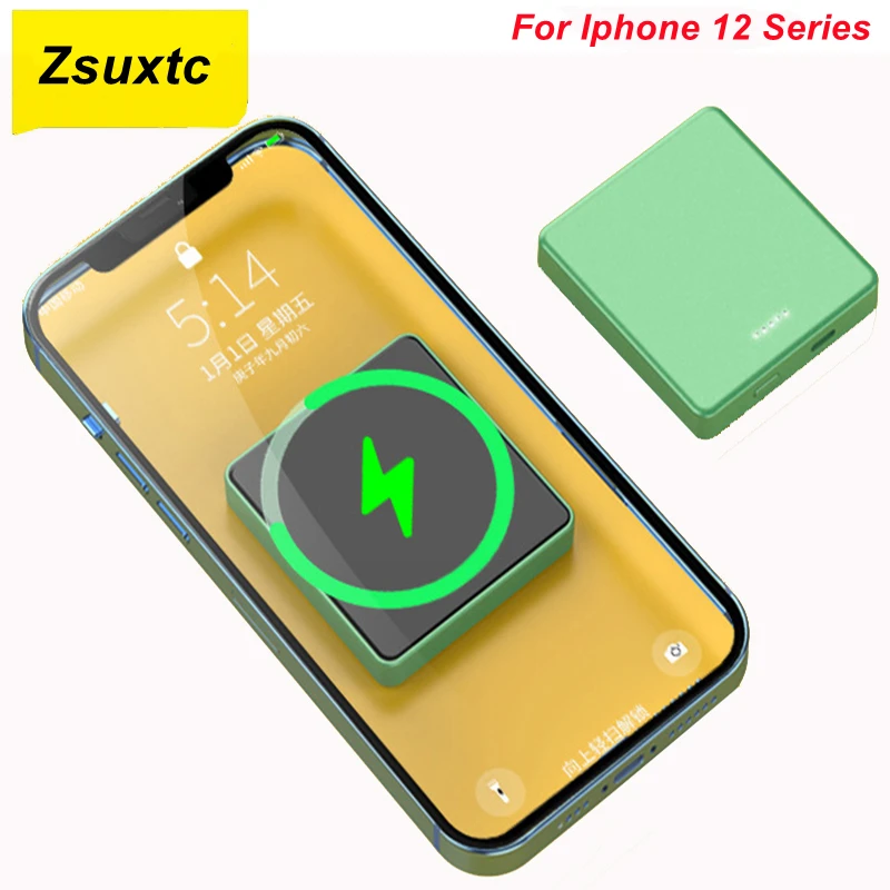 

10000Mah 15W Wireless Charger For Iphone 12 12 Pro Max Battery Charger Case for iPhone 12 Mini Battery Case Power Bank