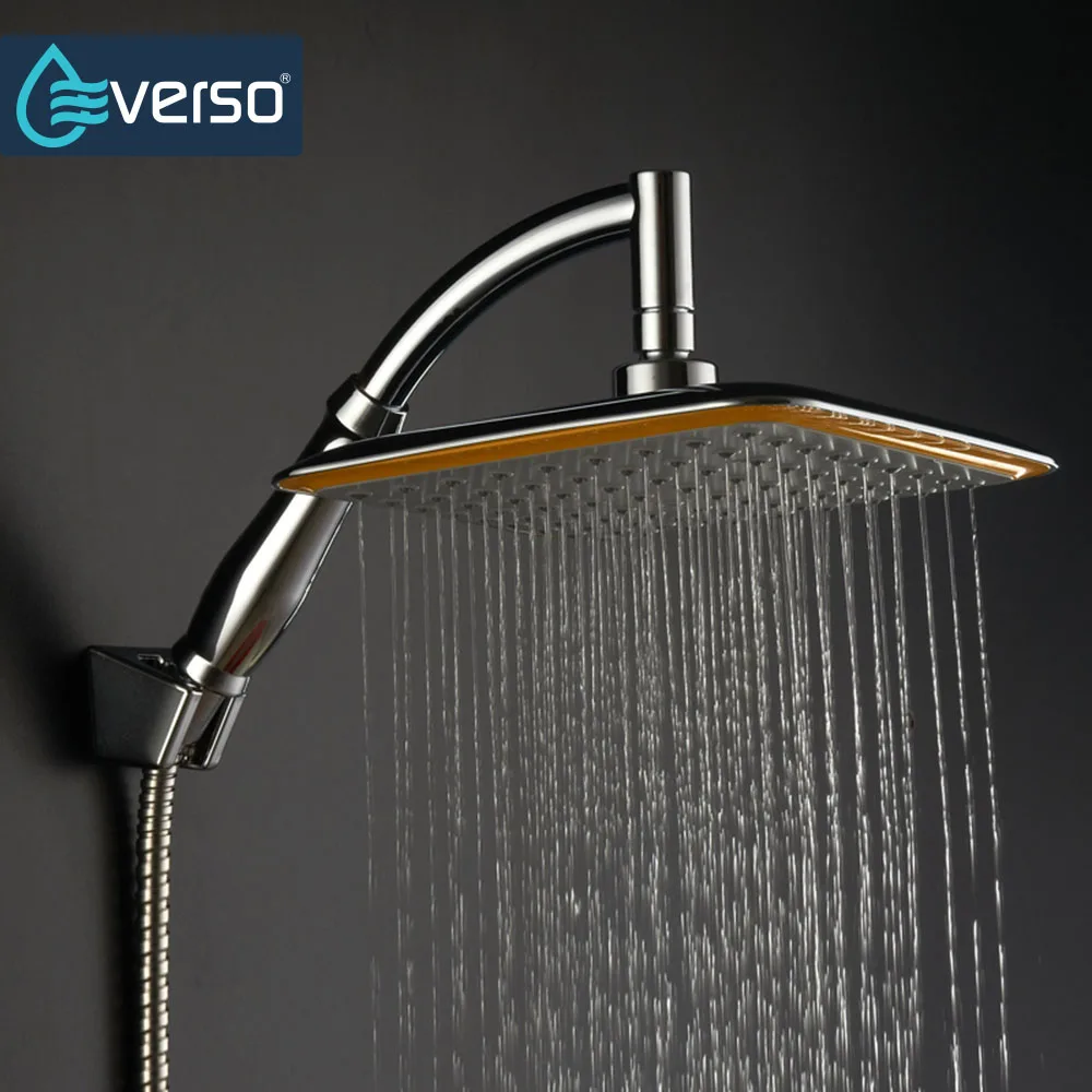 

EVERSO 4"6"8"10"12" Bathroom Rain Shower Head High Pressure Shower Head Handheld Shower Head Set Chuveiro Do Banheiro