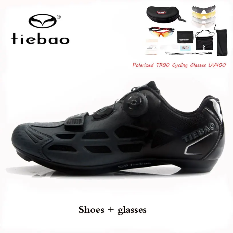 black combination Tiebao/Мужская обувь для езды на велосипеде; Нескользящая дышащая велосипедная обувь; спортивные гоночные кроссовки; обувь для велосипеда; Zapatillas Ciclismo - Цвет: black combination