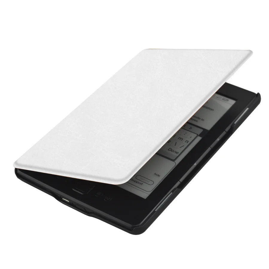 Pu кожаный чехол-накладка с принтом для Kindle 4 5 6 ''ereader Тонкий Магнитный смарт-чехол+ защита экрана
