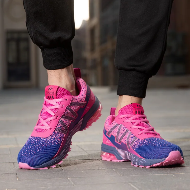 

Hot Sale Men Casual Shoes Portable Breathable Running Shoes Large Size 36-46 Comfortable Blue Black Walking Jogging Sneakers Man
