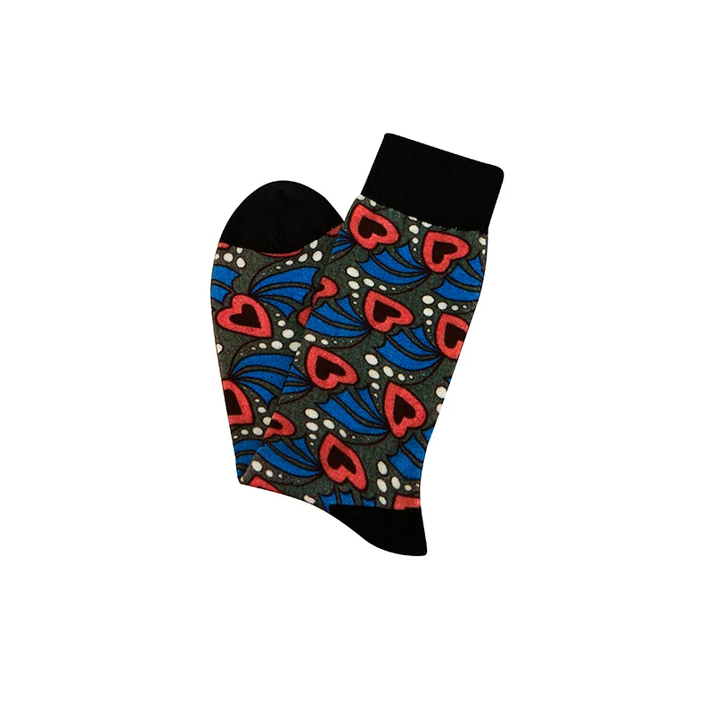 Женские разноцветные носки в полоску с принтом африканском стиле | Тематическая