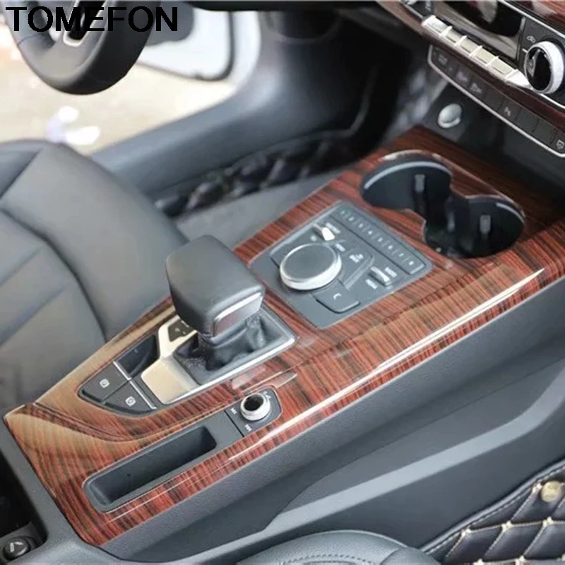 TOMEFON для Audi A4L A4 B9 2016 2017 2018 LHD центральной консоли панельная Накладка коробки