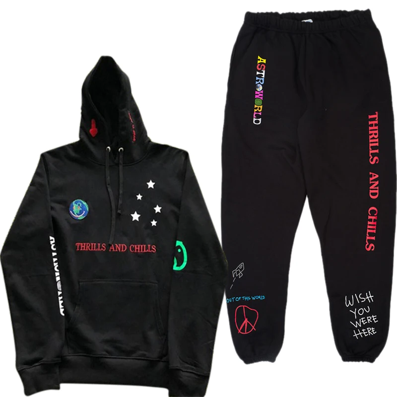 Новинка 2019 толстовка с капюшоном ASTROWORLD SCATTERDE из хлопка 100% 1:1 изображением Трэвиса