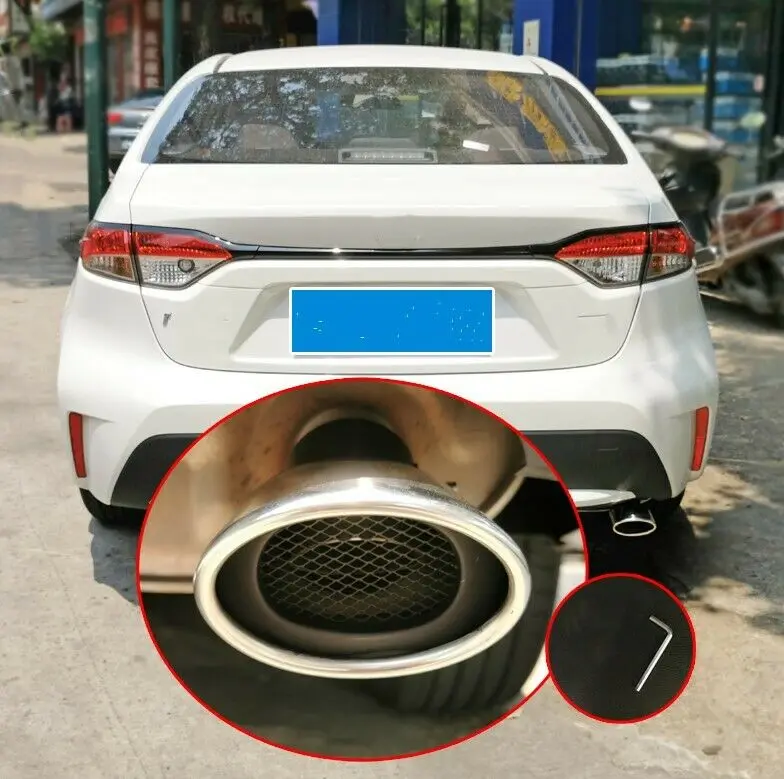 

For Toyota Corolla Sedan 2020 2021 Exhaust Muffler Outlet End Rear Tail Pipe car accessories