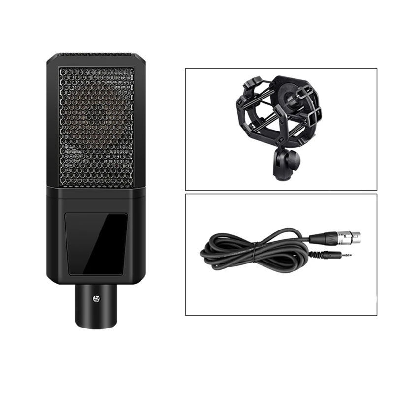 

USB Microphone,Podcast Condenser Microphone with Shock Mount for Singing Computer Game Recording YouTube