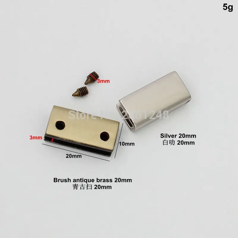 10-30pcs 8 colors 20mm 25mm 34mm 38mm rainbow bag decoration clips in screws straps finished clasp fashion belt clasp wholesale