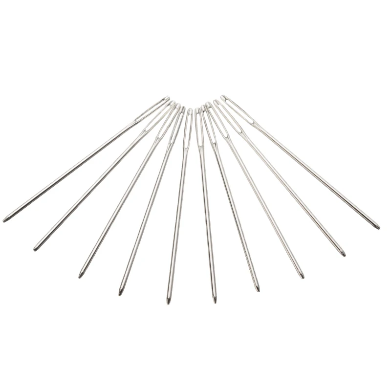 10 шт. 5 см Длина гобелен штыревая игла 1 Пинхол большой глаз Вышивка Иглы для шитья